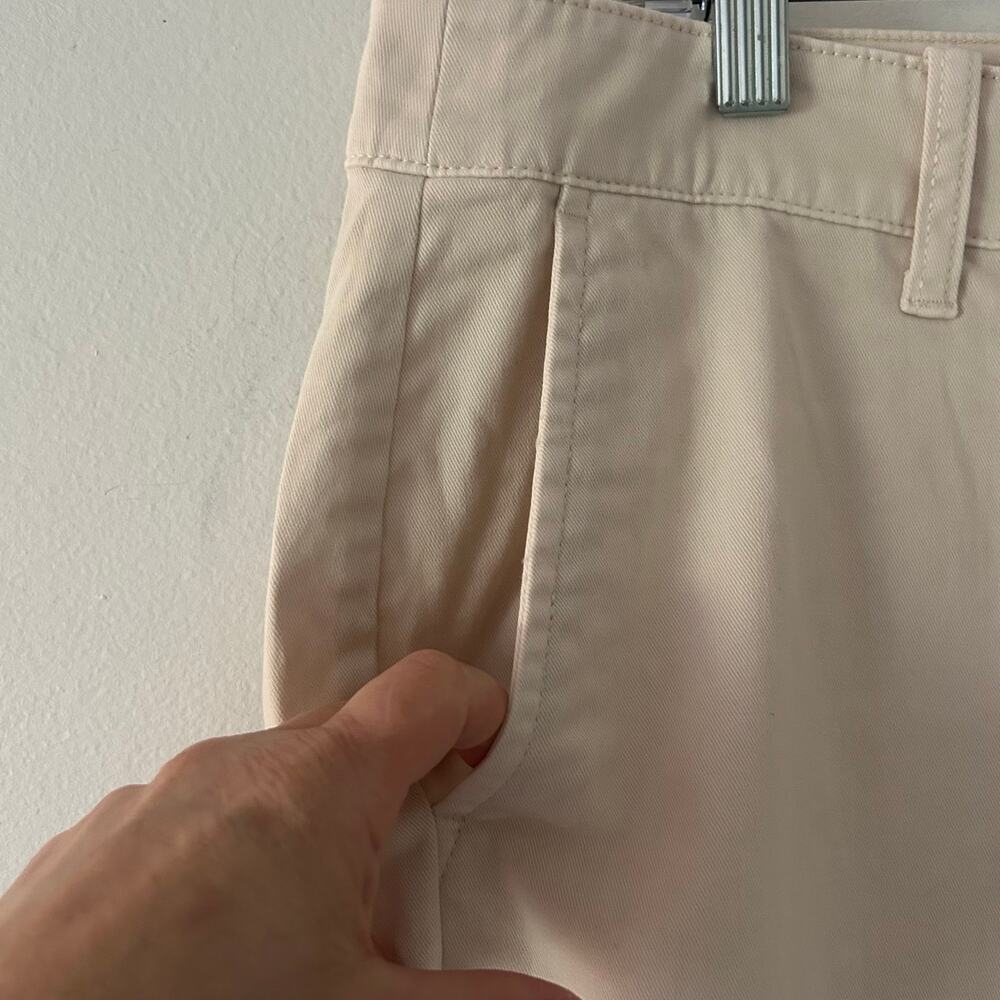 J. Crew Women's Straight Leg High Rise Kate Chino Khaki Pants Size 16 New - Picture 2 of 9
